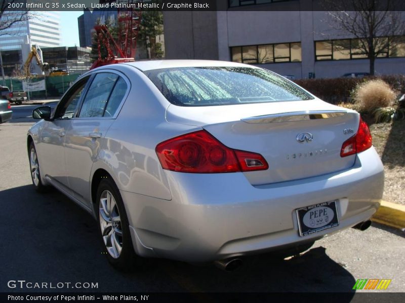 Liquid Platinum Metallic / Graphite Black 2007 Infiniti G 35 x Sedan