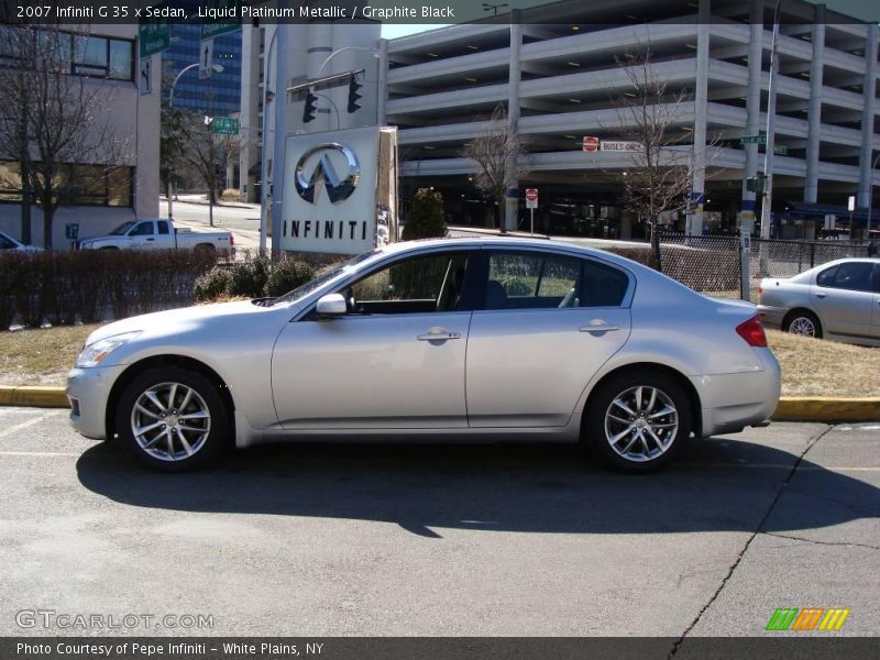 Liquid Platinum Metallic / Graphite Black 2007 Infiniti G 35 x Sedan