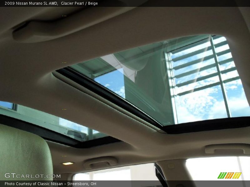 Glacier Pearl / Beige 2009 Nissan Murano SL AWD