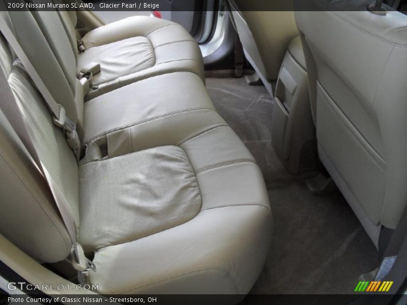 Glacier Pearl / Beige 2009 Nissan Murano SL AWD