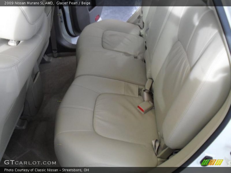 Glacier Pearl / Beige 2009 Nissan Murano SL AWD