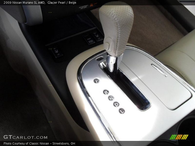 Glacier Pearl / Beige 2009 Nissan Murano SL AWD