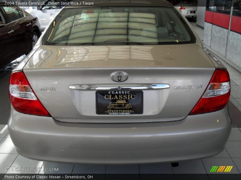 Desert Sand Mica / Taupe 2004 Toyota Camry LE