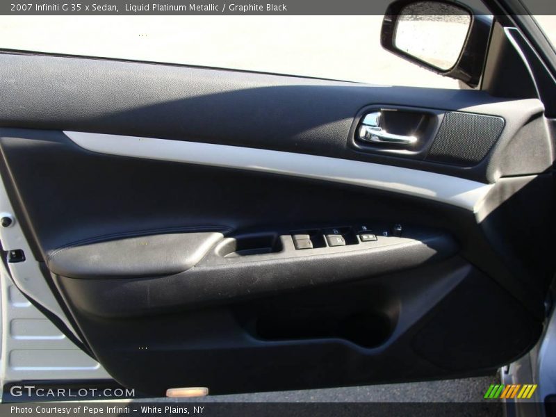 Liquid Platinum Metallic / Graphite Black 2007 Infiniti G 35 x Sedan