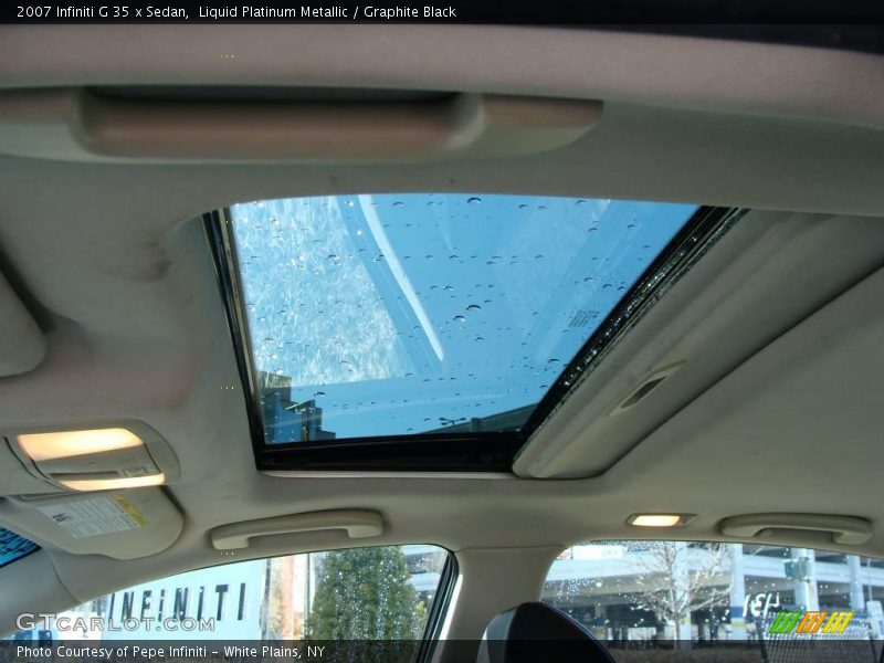 Liquid Platinum Metallic / Graphite Black 2007 Infiniti G 35 x Sedan