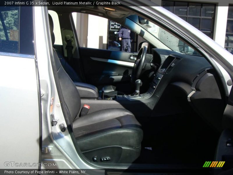 Liquid Platinum Metallic / Graphite Black 2007 Infiniti G 35 x Sedan