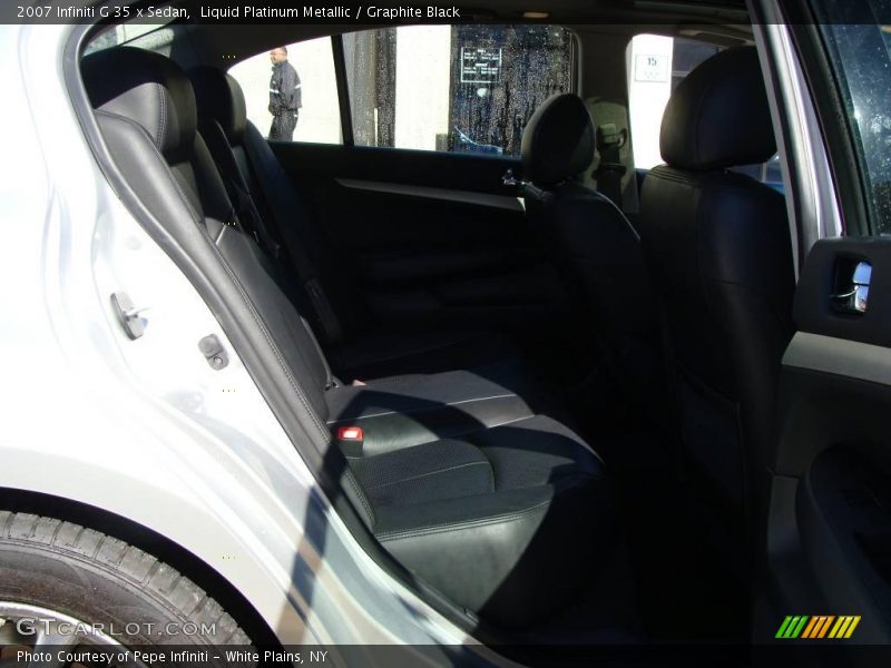 Liquid Platinum Metallic / Graphite Black 2007 Infiniti G 35 x Sedan