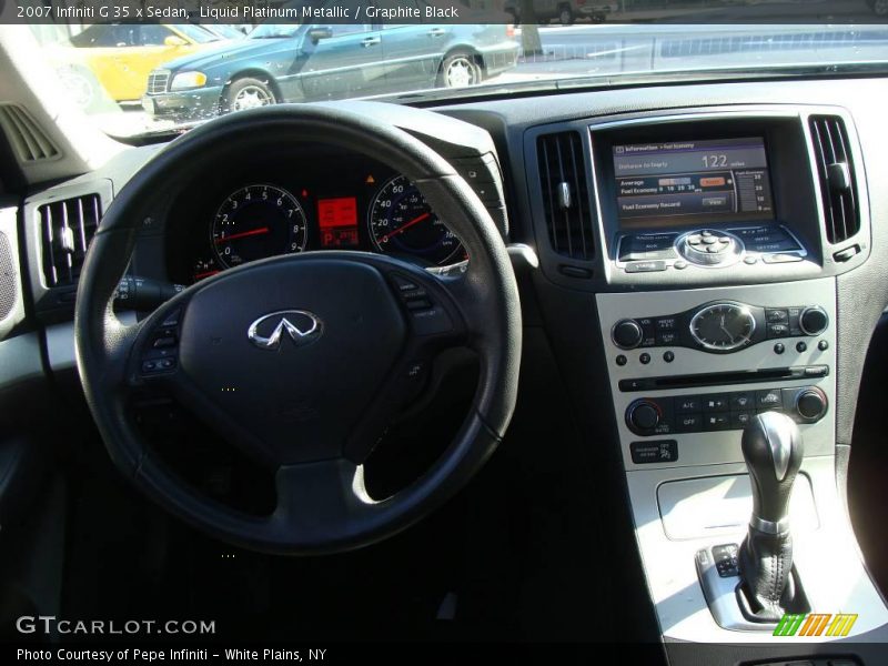 Liquid Platinum Metallic / Graphite Black 2007 Infiniti G 35 x Sedan