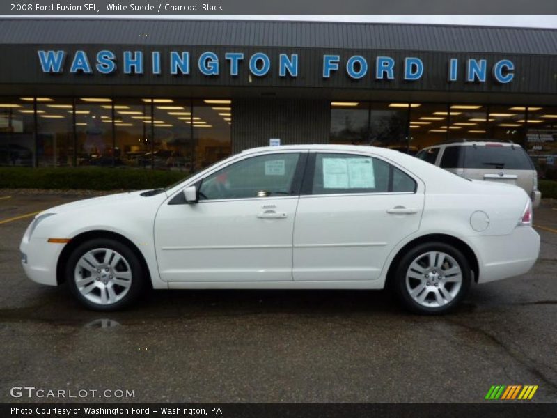 White Suede / Charcoal Black 2008 Ford Fusion SEL