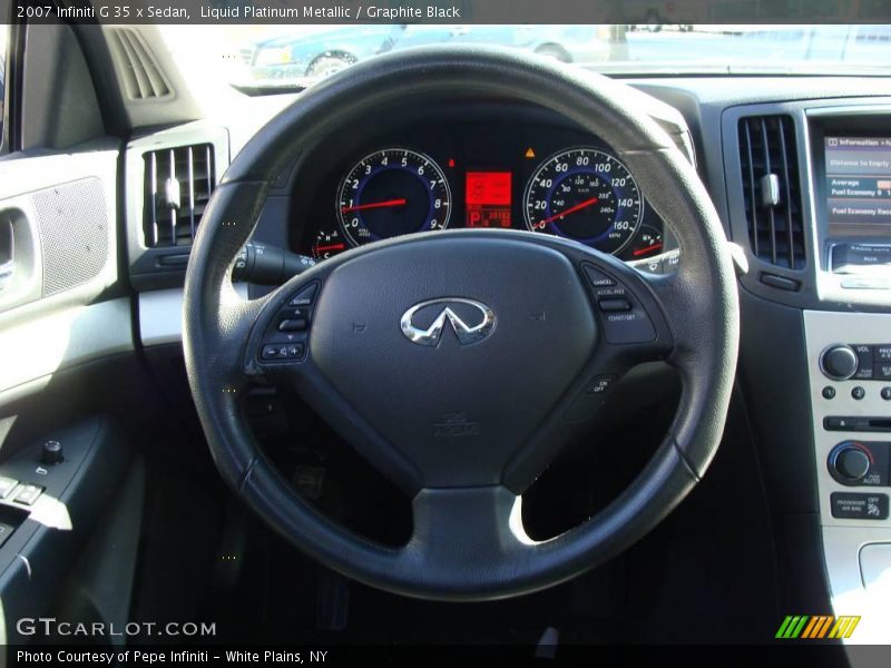 Liquid Platinum Metallic / Graphite Black 2007 Infiniti G 35 x Sedan