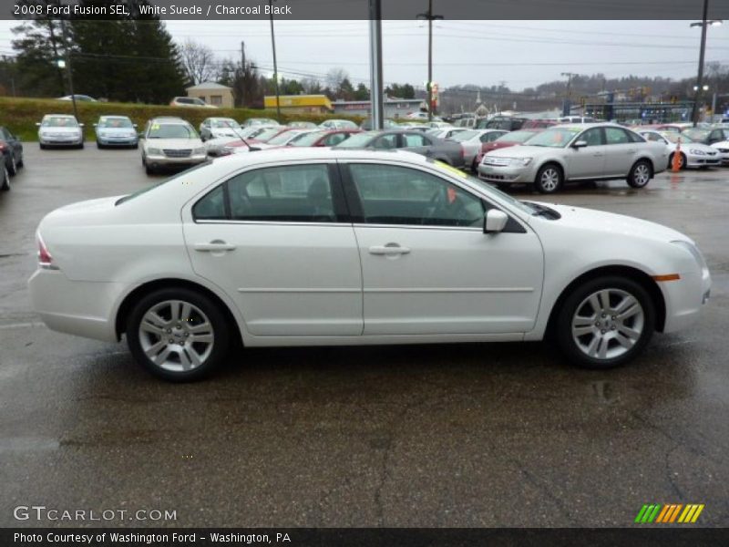 White Suede / Charcoal Black 2008 Ford Fusion SEL