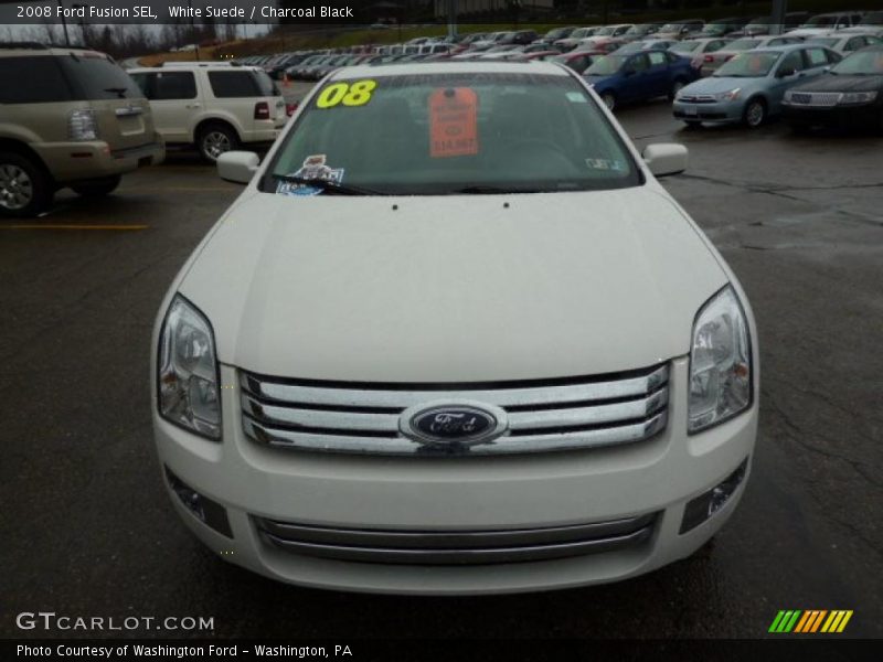 White Suede / Charcoal Black 2008 Ford Fusion SEL