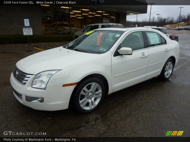 White Suede / Charcoal Black 2008 Ford Fusion SEL