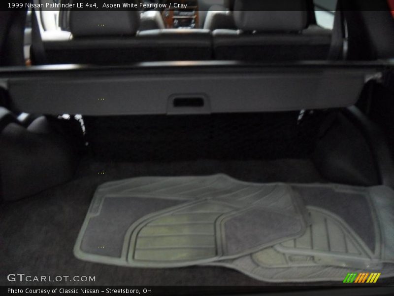 Aspen White Pearlglow / Gray 1999 Nissan Pathfinder LE 4x4