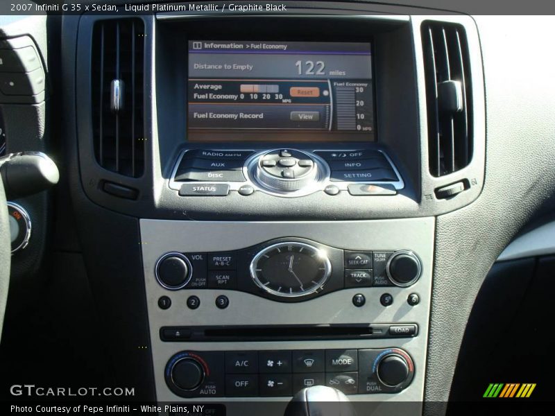 Liquid Platinum Metallic / Graphite Black 2007 Infiniti G 35 x Sedan
