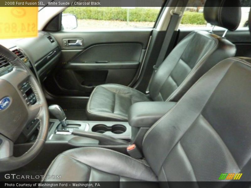 White Suede / Charcoal Black 2008 Ford Fusion SEL