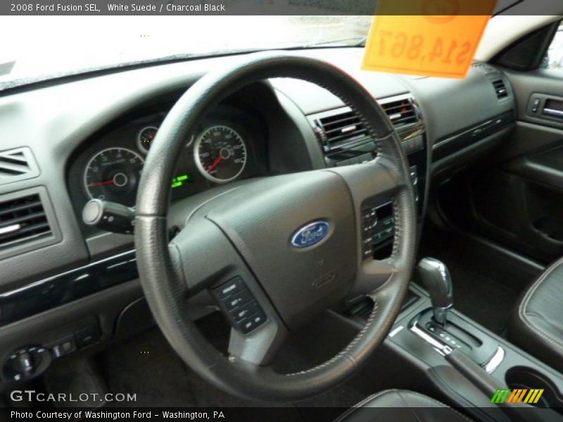 White Suede / Charcoal Black 2008 Ford Fusion SEL
