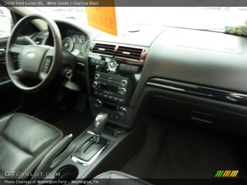 White Suede / Charcoal Black 2008 Ford Fusion SEL