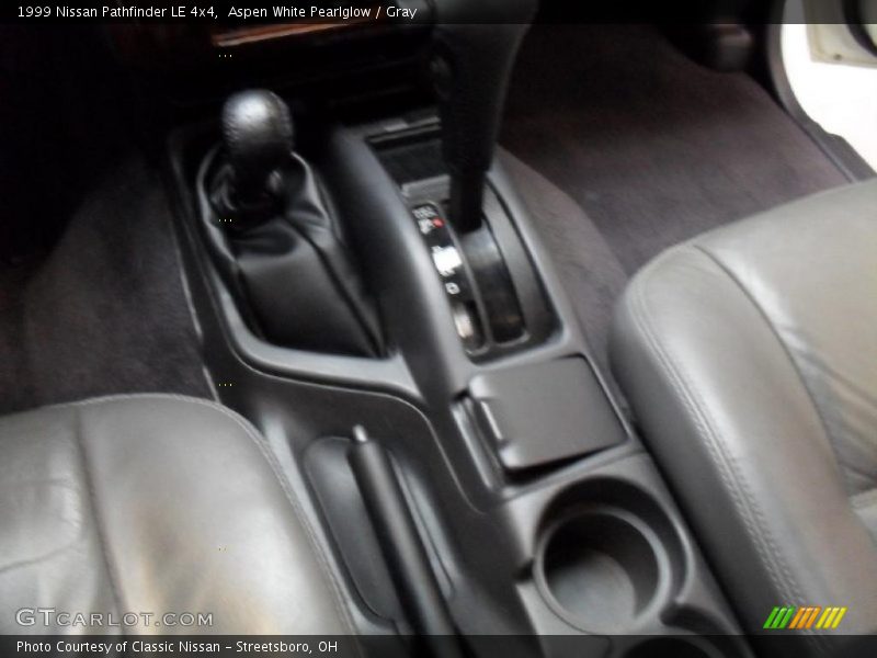 Aspen White Pearlglow / Gray 1999 Nissan Pathfinder LE 4x4