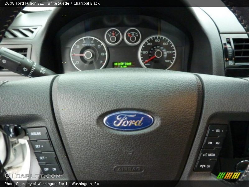 White Suede / Charcoal Black 2008 Ford Fusion SEL