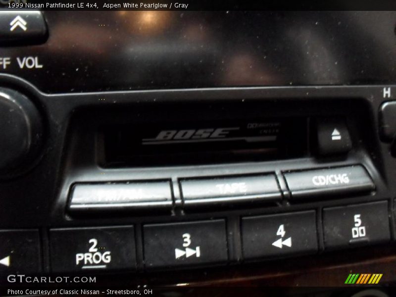 Aspen White Pearlglow / Gray 1999 Nissan Pathfinder LE 4x4