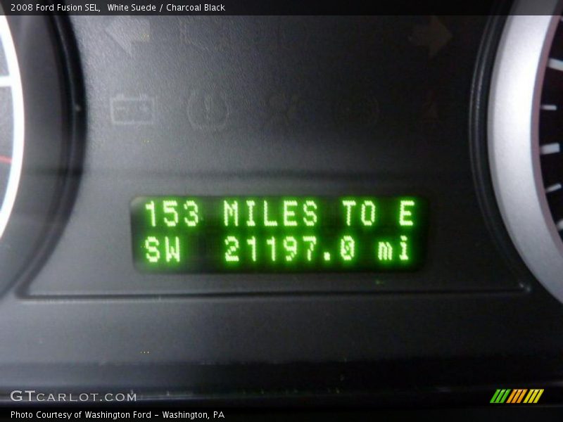 White Suede / Charcoal Black 2008 Ford Fusion SEL
