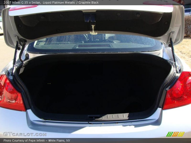 Liquid Platinum Metallic / Graphite Black 2007 Infiniti G 35 x Sedan