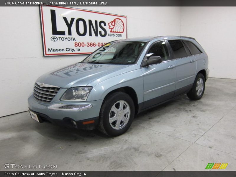 Butane Blue Pearl / Dark Slate Gray 2004 Chrysler Pacifica