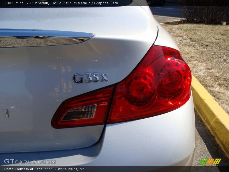 Liquid Platinum Metallic / Graphite Black 2007 Infiniti G 35 x Sedan