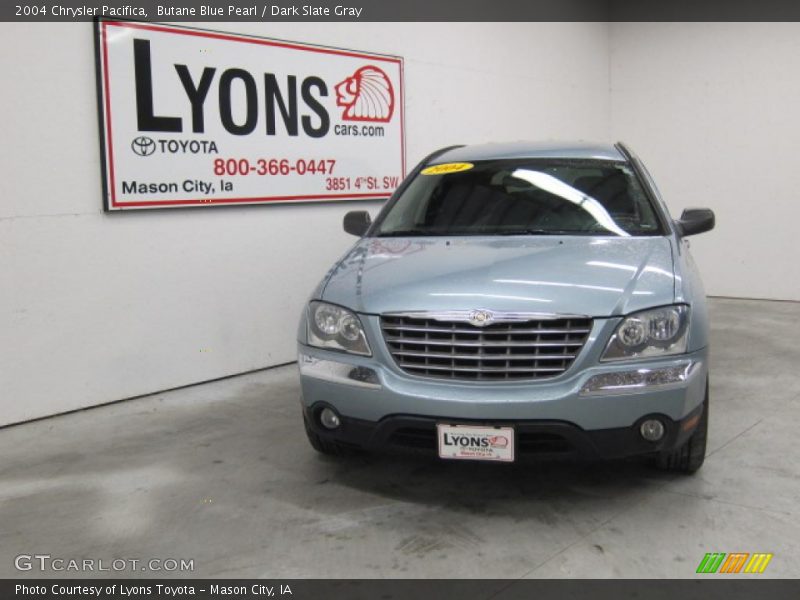 Butane Blue Pearl / Dark Slate Gray 2004 Chrysler Pacifica