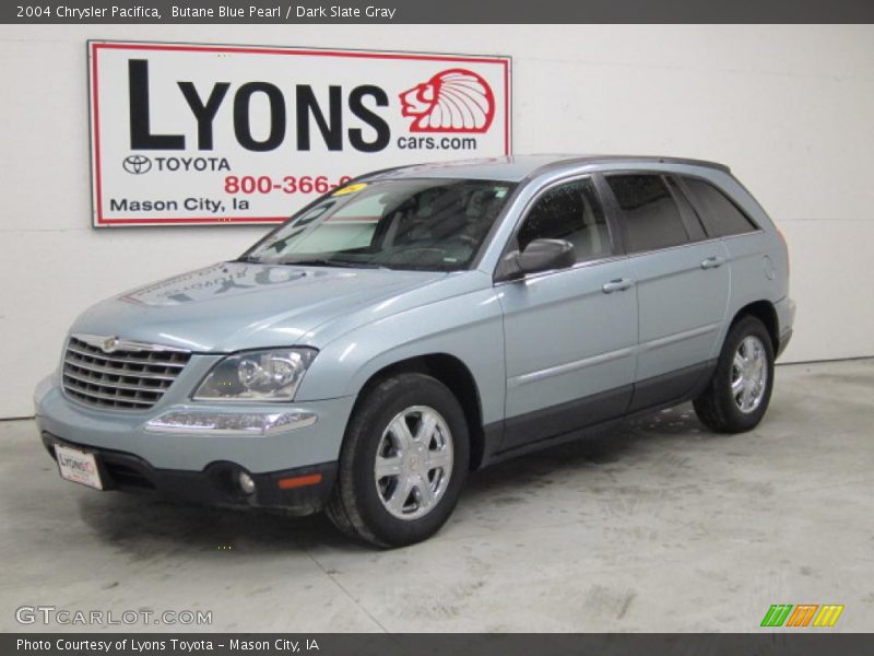 Butane Blue Pearl / Dark Slate Gray 2004 Chrysler Pacifica