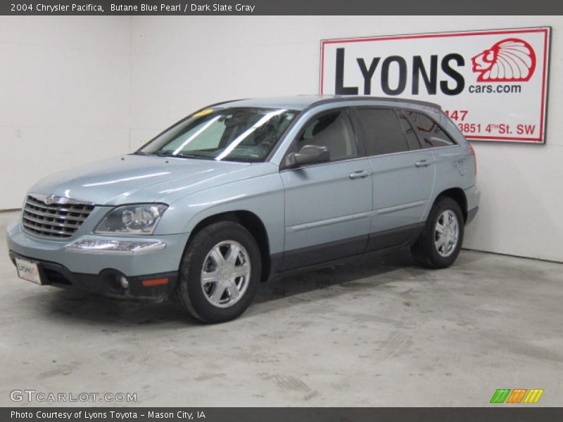 Butane Blue Pearl / Dark Slate Gray 2004 Chrysler Pacifica