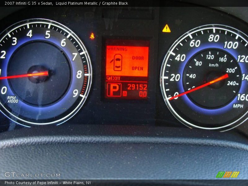 Liquid Platinum Metallic / Graphite Black 2007 Infiniti G 35 x Sedan