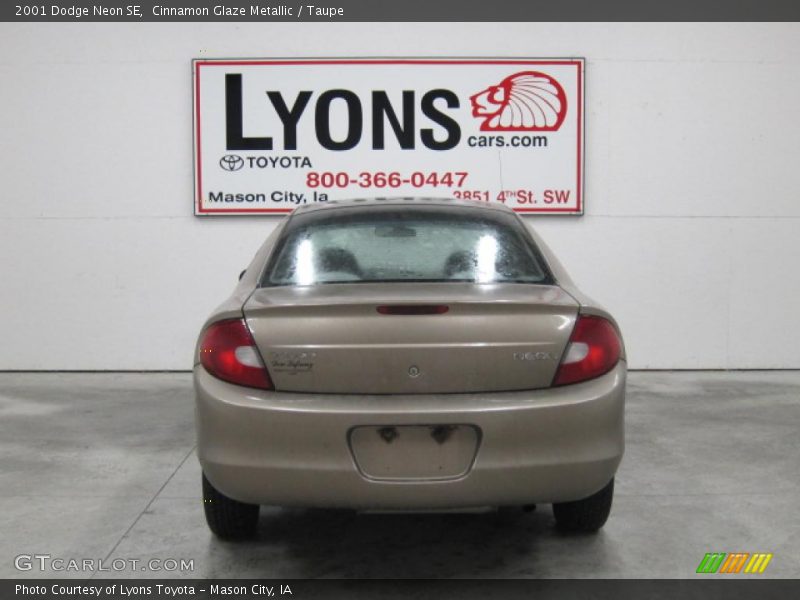 Cinnamon Glaze Metallic / Taupe 2001 Dodge Neon SE