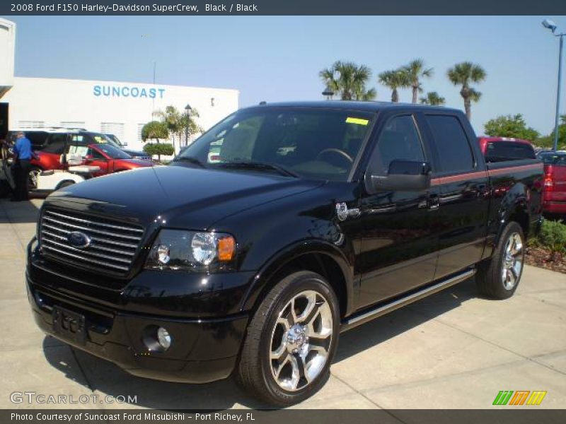 Black 2008 Ford F150 Harley Davidson Supercrew Black