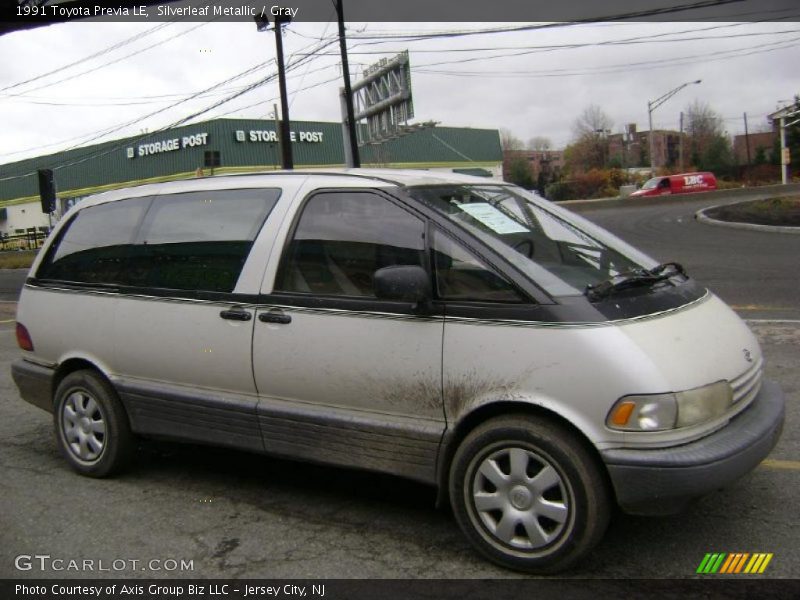 Silverleaf Metallic / Gray 1991 Toyota Previa LE