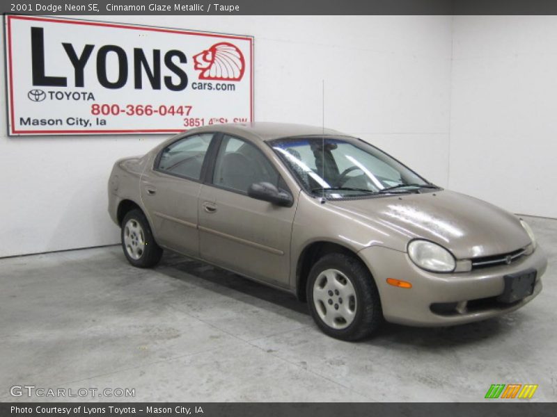 Cinnamon Glaze Metallic / Taupe 2001 Dodge Neon SE