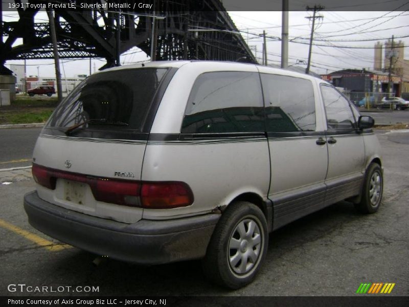 Silverleaf Metallic / Gray 1991 Toyota Previa LE