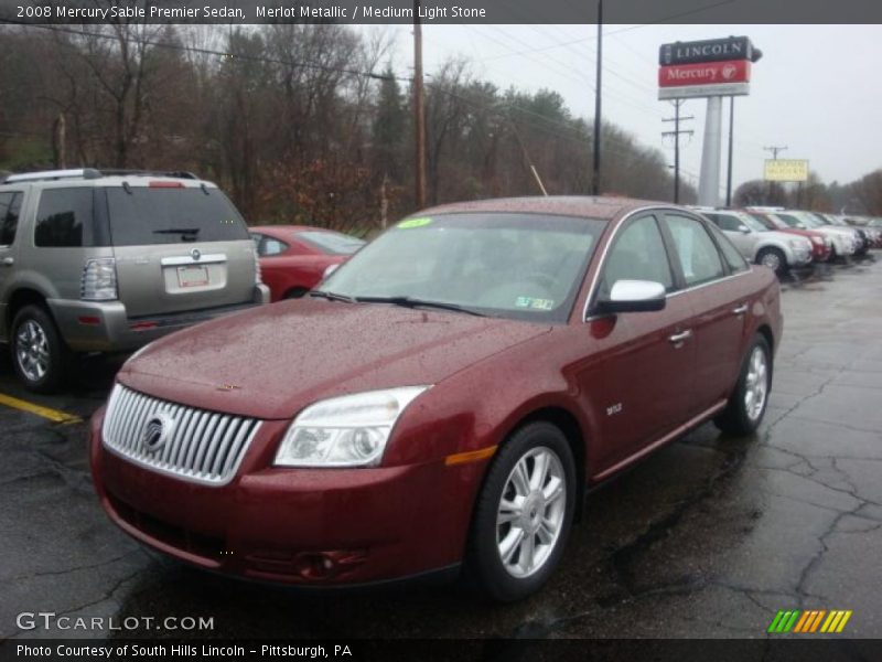 Merlot Metallic / Medium Light Stone 2008 Mercury Sable Premier Sedan