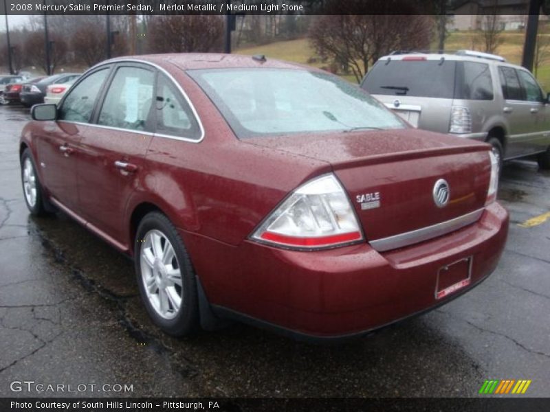 Merlot Metallic / Medium Light Stone 2008 Mercury Sable Premier Sedan