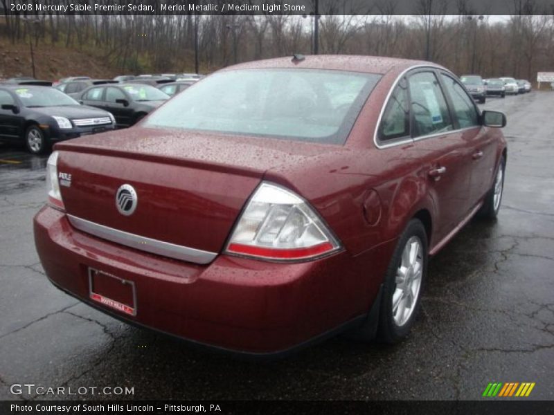 Merlot Metallic / Medium Light Stone 2008 Mercury Sable Premier Sedan