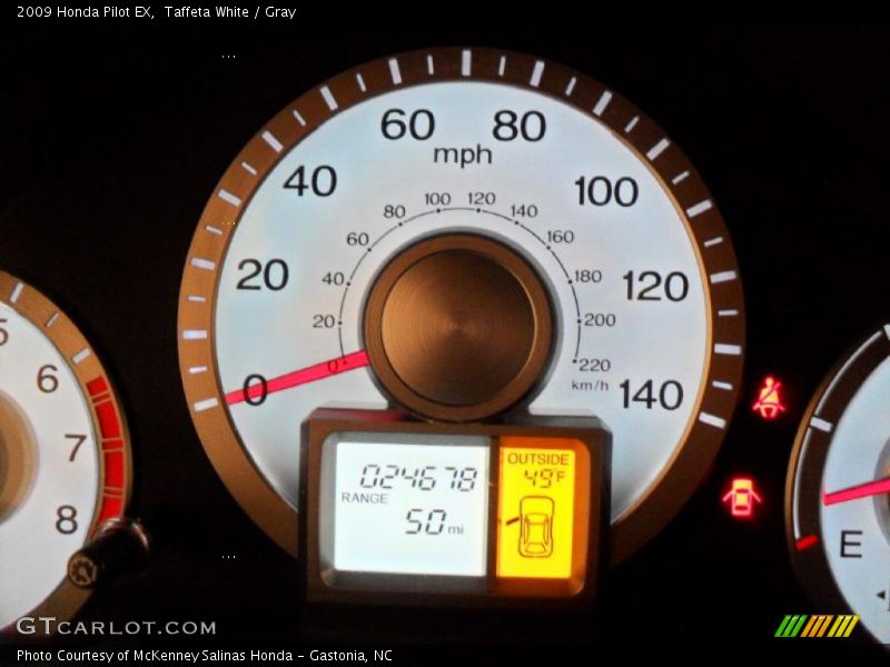 Taffeta White / Gray 2009 Honda Pilot EX