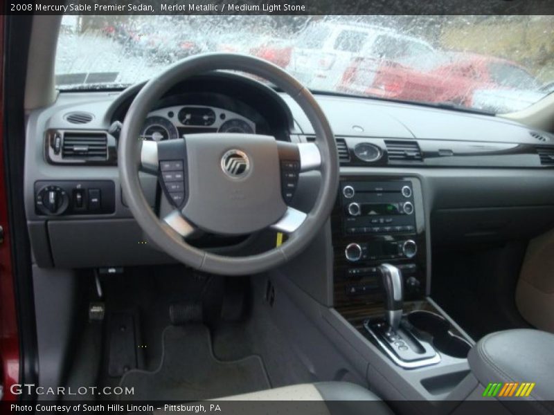 Merlot Metallic / Medium Light Stone 2008 Mercury Sable Premier Sedan