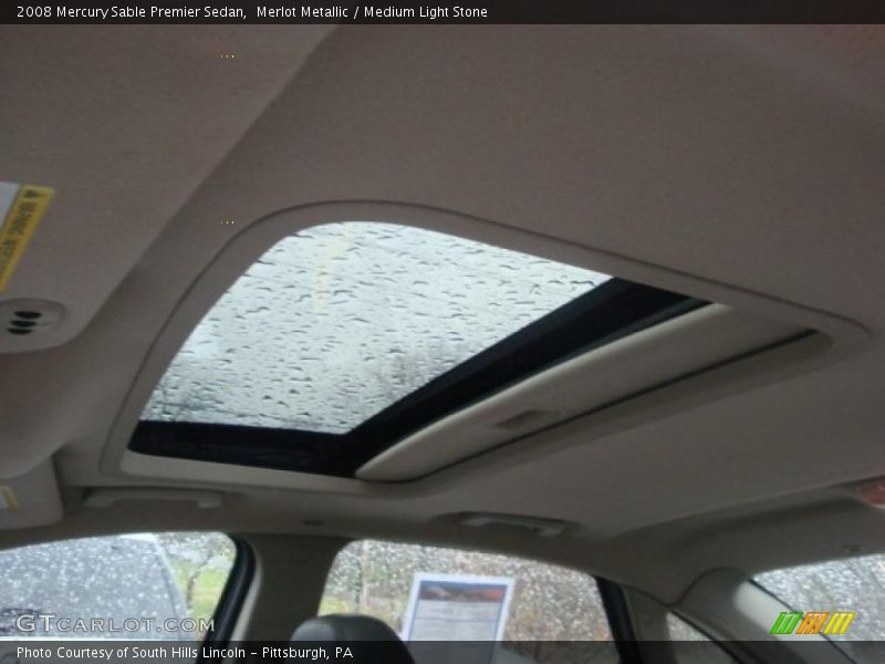 Merlot Metallic / Medium Light Stone 2008 Mercury Sable Premier Sedan
