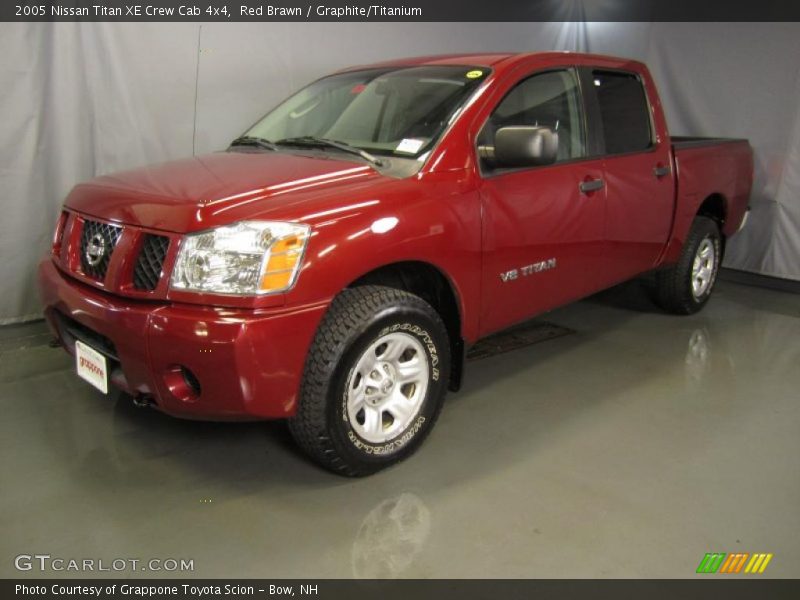 Red Brawn / Graphite/Titanium 2005 Nissan Titan XE Crew Cab 4x4