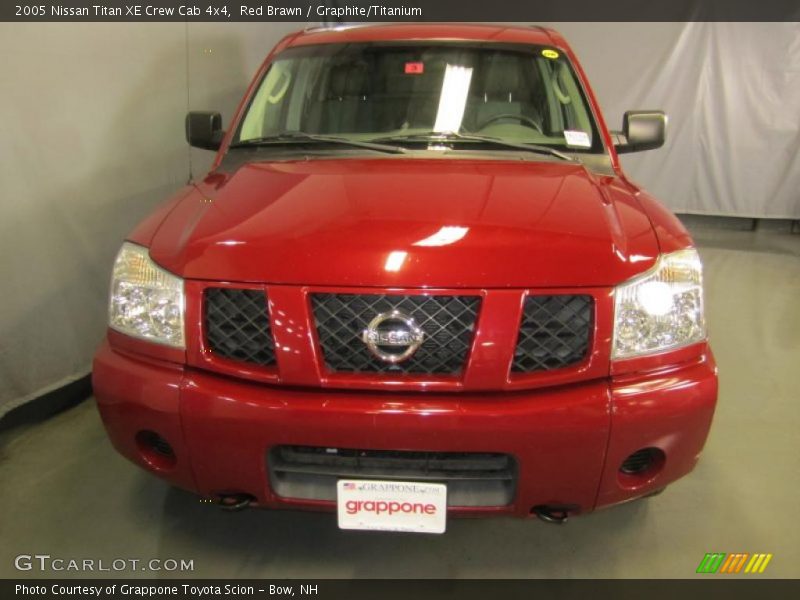 Red Brawn / Graphite/Titanium 2005 Nissan Titan XE Crew Cab 4x4