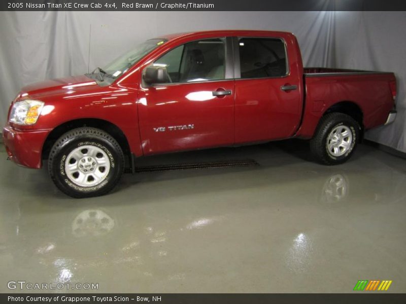 Red Brawn / Graphite/Titanium 2005 Nissan Titan XE Crew Cab 4x4