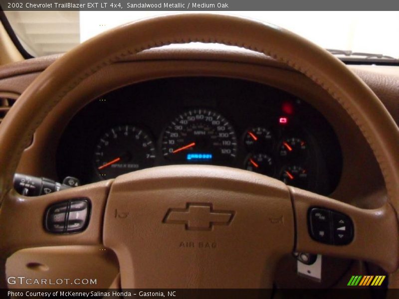 Sandalwood Metallic / Medium Oak 2002 Chevrolet TrailBlazer EXT LT 4x4