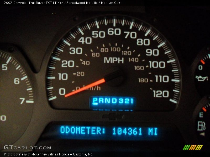 Sandalwood Metallic / Medium Oak 2002 Chevrolet TrailBlazer EXT LT 4x4