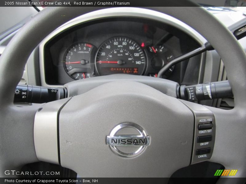 Red Brawn / Graphite/Titanium 2005 Nissan Titan XE Crew Cab 4x4